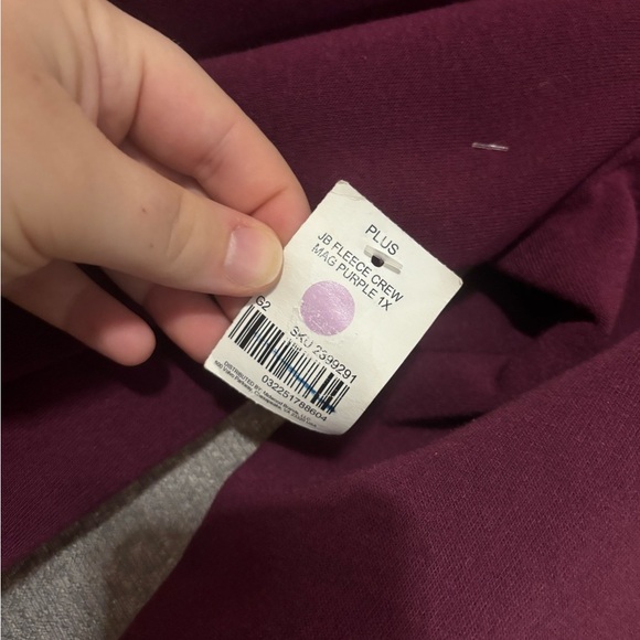 JUST BE Women's Burgundy Sweater - Picture 4 of 4